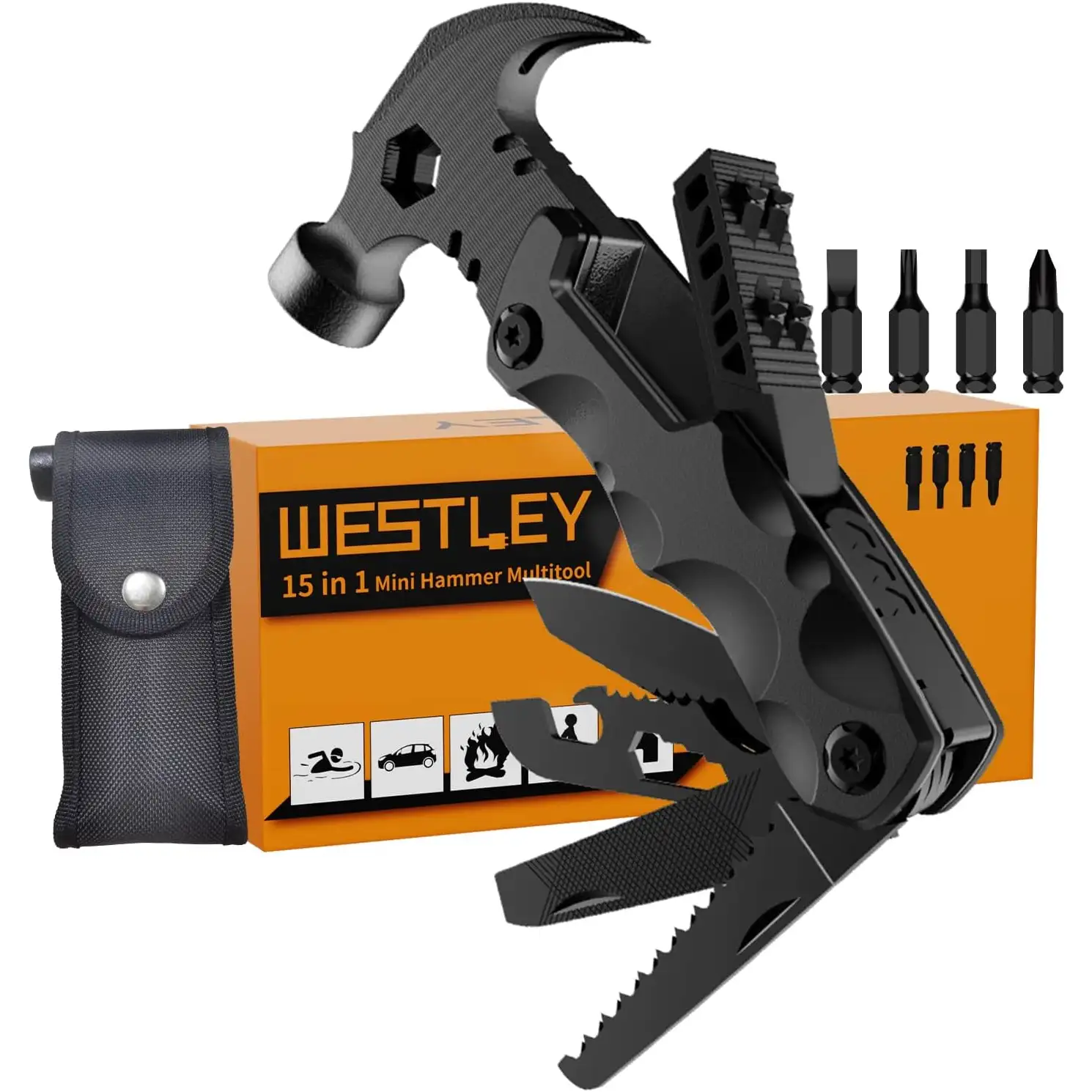 WESTLEY Multitool, 15 in 1 Survival Gear - 1